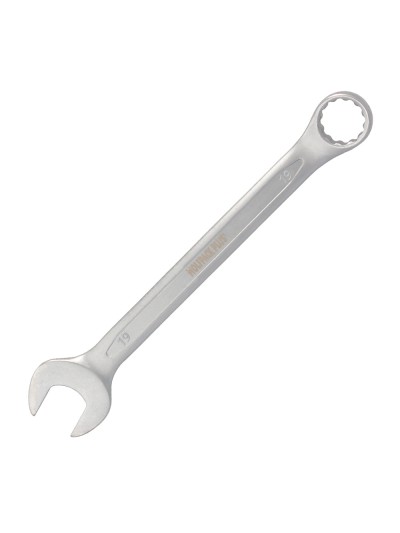 Llave Combinada Plus 19x19 Acero Cromo Vanadio DIN 3113. Llave Doble Boca, Llave Fija, Llave Estrella