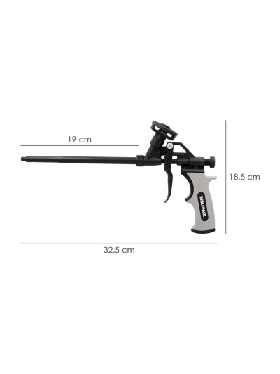 Pistola Para Espuma Poliuretano Recubriemiento Integro PTFE  (Interior y Exterior) Pistola Calafatear, Rellenar, Sellar
