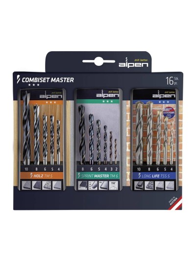Estuche Brocas Alpen Kombiset  16 Piezas