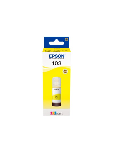 Tinta epson ecotank 103 l3110/3150/3151/5190 amarillo botella de 65 ml