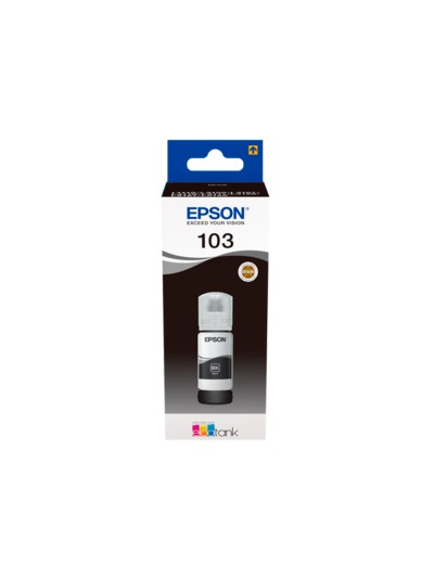 Tinta epson ecotank 103 l3110/3150/3151/5190 negro botella de 65 ml