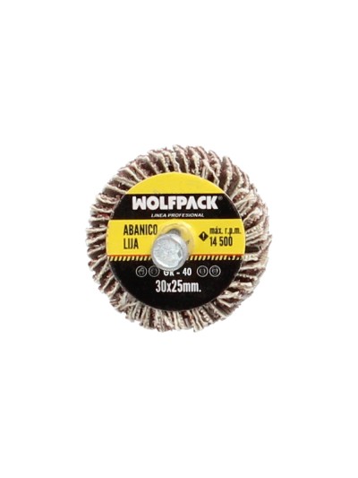 Abanico Lija Grano 40 Medida Ø 30 x 25 mm. Disco Abrasivo Laminas, Ruedas Mil Hojas, Ruedas Abrasivas,Lijado,Desbaste,Pulir