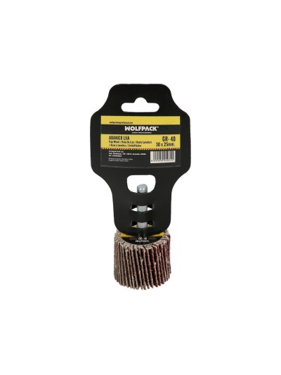 Abanico Lija Grano 40 Medida Ø 30 x 25 mm. Disco Abrasivo Laminas, Ruedas Mil Hojas, Ruedas Abrasivas,Lijado,Desbaste,Pulir