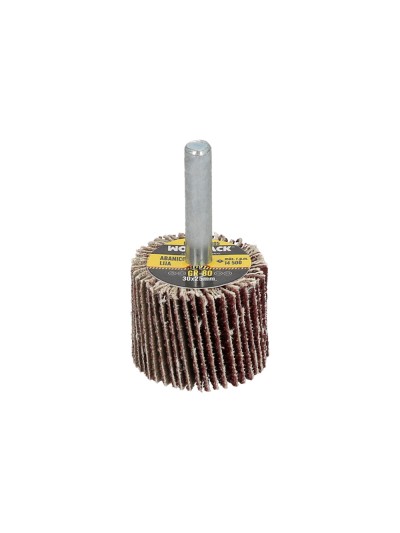 Abanico Lija Grano 80 Medida Ø 30 x 25 mm. Disco Abrasivo Laminas, Ruedas Mil Hojas, Ruedas Abrasivas,Lijado,Desbaste,Pulir