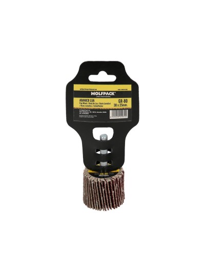 Abanico Lija Grano 80 Medida Ø 30 x 25 mm. Disco Abrasivo Laminas, Ruedas Mil Hojas, Ruedas Abrasivas,Lijado,Desbaste,Pulir