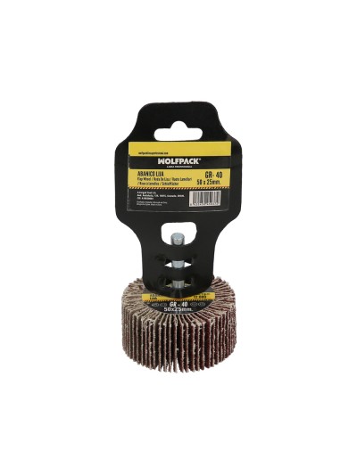 Abanico Lija Grano 40 Medida Ø 50 x 25 mm. Disco Abrasivo Laminas, Ruedas Mil Hojas, Ruedas Abrasivas,Lijado,Desbaste,Pulir
