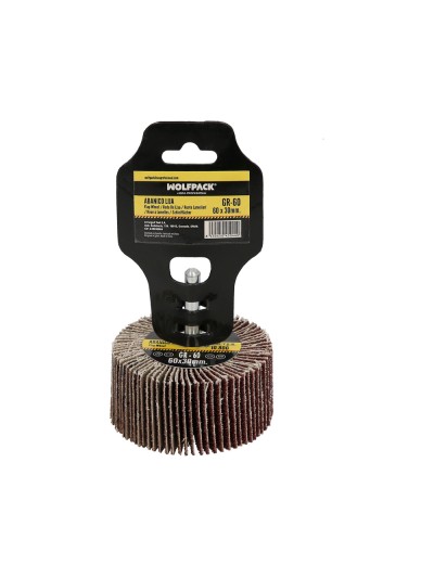 Abanico Lija Grano 60 Medida Ø 60 x 30 mm. Disco Abrasivo Laminas, Ruedas Mil Hojas, Ruedas Abrasivas,Lijado,Desbaste,Pulir