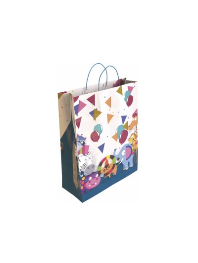 Bolsa para regalo basika ta2304 l botella 32+14x40 cm