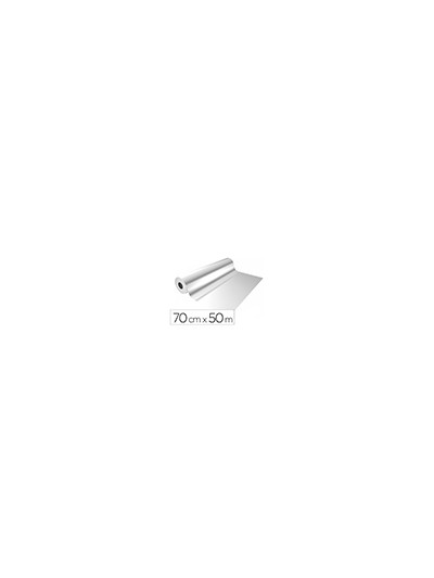 Papel de regalo basika polipropileno transparente bobina ancho 70 cm longitud 50 mt