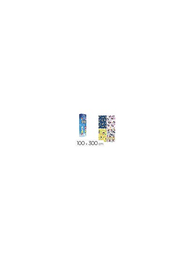 Papel de regalo basika disney rollo ancho 100 cm longitud 3 mt diseños surtidos gramaje 50 gr