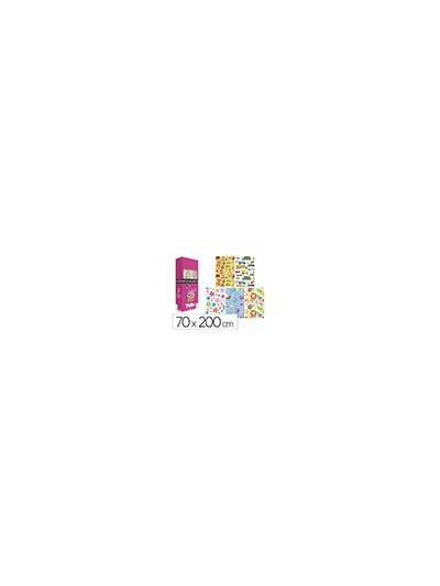 Papel de regalo basika infantil rollo ancho 70 cm longitud 2 m diseños surtidos gramaje 60 gr