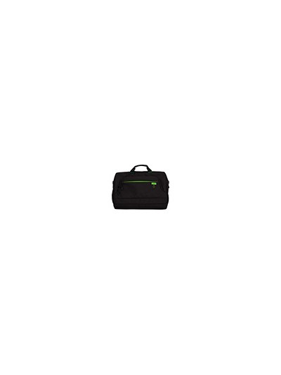 Maletin para portatil q-connect 17,2/' negro 1 asa 2 bolsillos exteriores polietileno reciclado