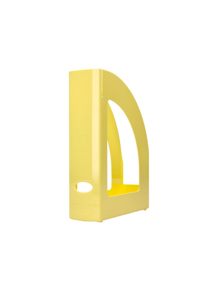 Revistero plastico q-connect color amarillo pastel 320x250x80 mm Revistero plastico q-connect color amarillo pastel 320x250x80 mm
