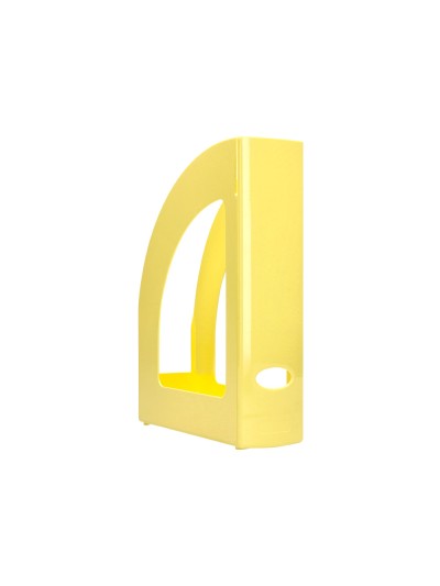 Revistero plastico q-connect color amarillo pastel 320x250x80 mm
