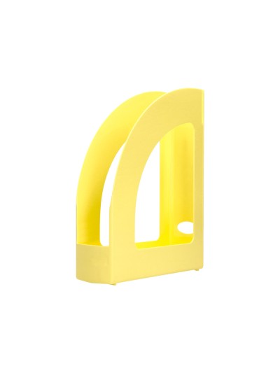 Revistero plastico q-connect color amarillo pastel 320x250x80 mm