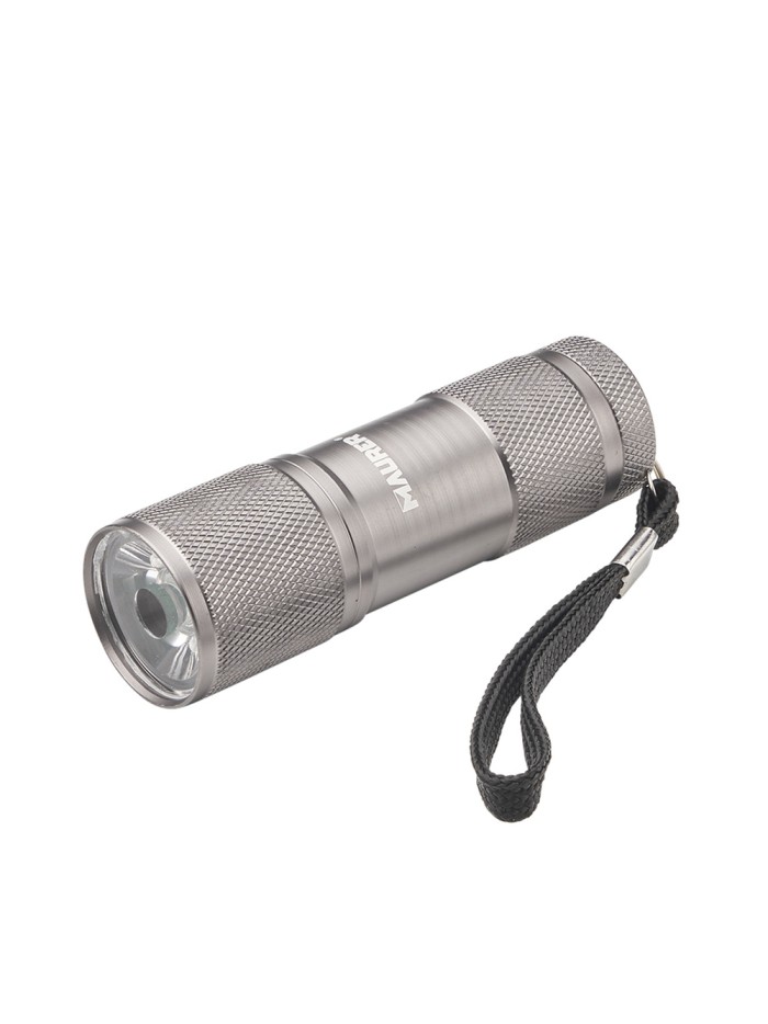 Linterna LED De Mano De Aluminio A Pilas(1 AAA) 90 Lumenes 1 Leds Mango Estriado