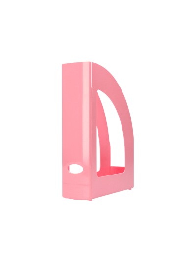 Revistero plastico q-connect color rosa pastel 320x250x80 mm
