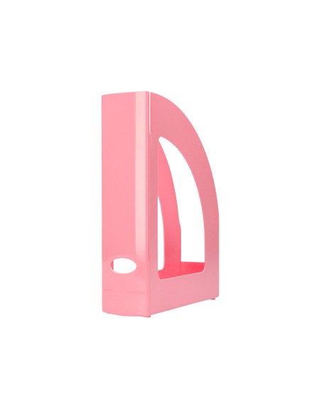 Revistero plastico q-connect color rosa pastel 320x250x80 mm