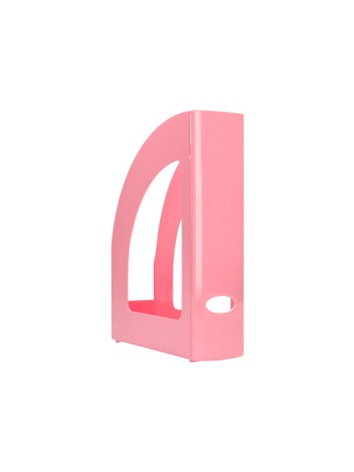 Revistero plastico q-connect color rosa pastel 320x250x80 mm