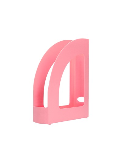 Revistero plastico q-connect color rosa pastel 320x250x80 mm