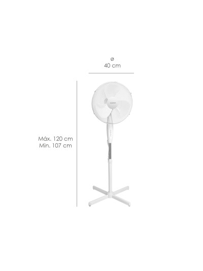 Ventilador Maurer Pie 123 cm. de Alto