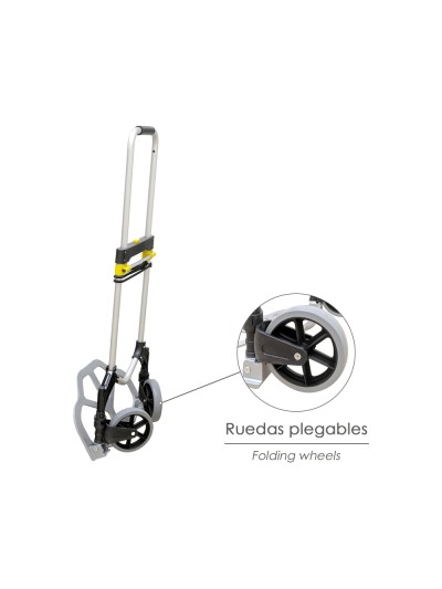 Carretilla Plegable Aluminio Portatil   80 kg.