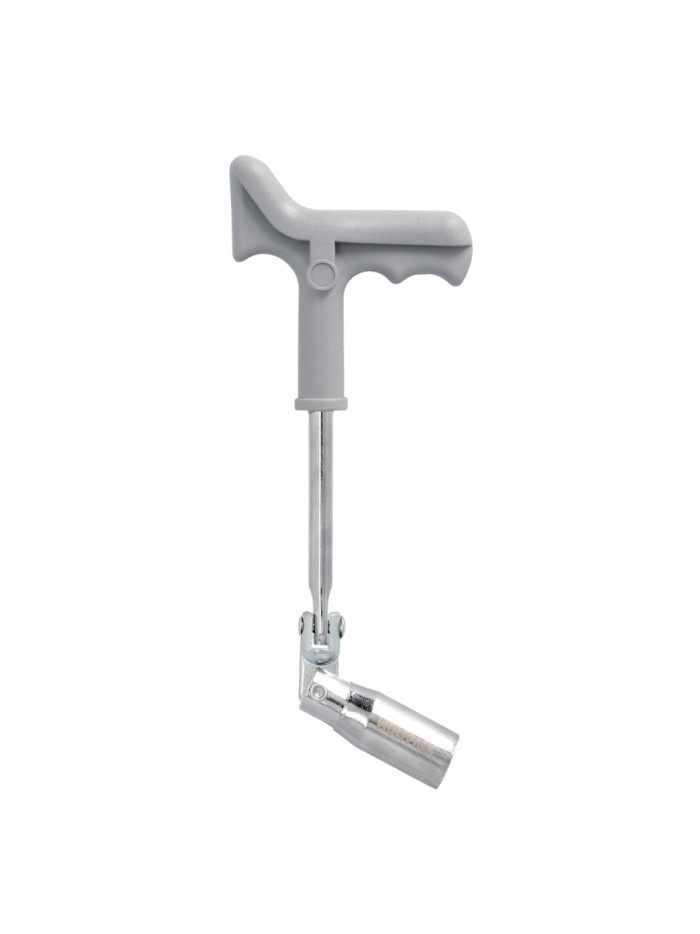 Llave Bujias Articulada 21 mm. Con Mango T