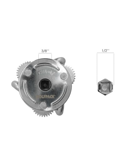 Llave Filtro Aceite Araña Universal Ø 8 A Ø 13,5 cm. llave Filtro 3 Garras, Llave Filtro Universal, Llave Filtro Coche / Moto