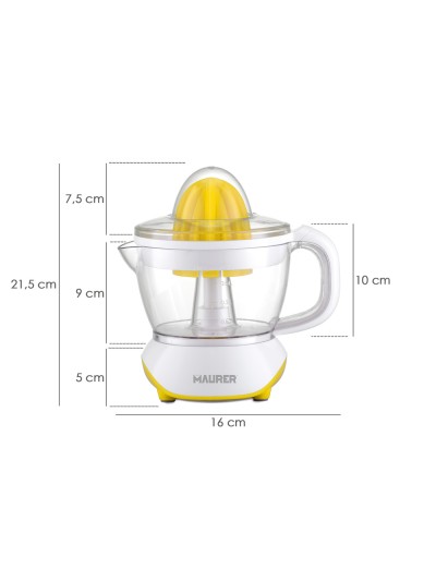 Exprimidor Naranjas Electrico 25 Watt. Capacidad 700 Ml. Exprimidor Zumo Narajas, Exprimidor Fruta