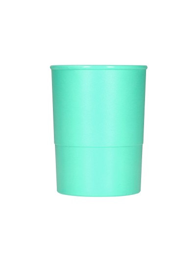 Cubilete portalapices q-connect verde menta pastel opaco plastico diametro 75 mm alto 100 mm