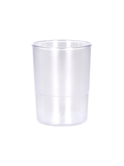 Cubilete portalapices q-connect transparente plastico diametro 75 mm alto 100 mm