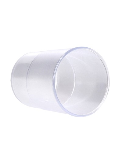 Cubilete portalapices q-connect transparente plastico diametro 75 mm alto 100 mm