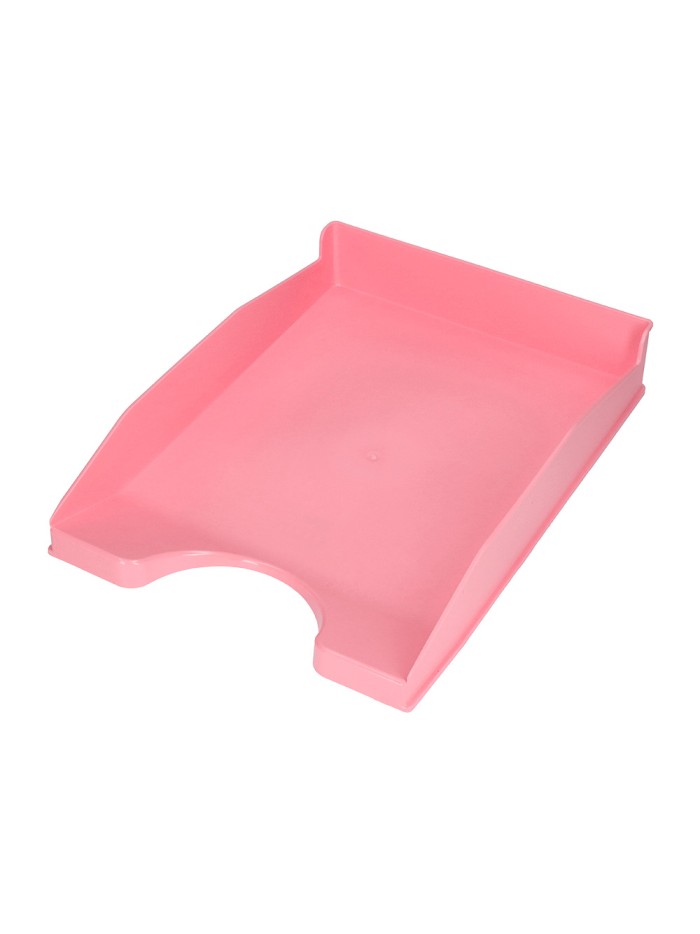 Bandeja sobremesa plastico q-connect rosa pastel opaco 240x70x340 mm Bandeja sobremesa plastico q-connect rosa pastel opaco 240x70x340 mm