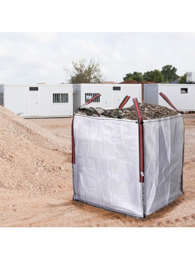 Saco Obra Big Bag Rafia 90x90x90cm. Carga Máxima Seg. 1.000 Kg.