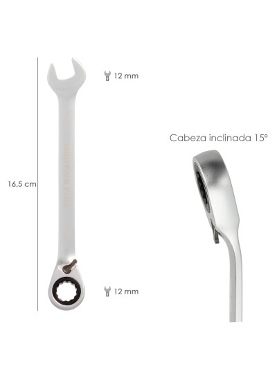 Llave Combinada Con Carraca 12 mm. DIN 3113