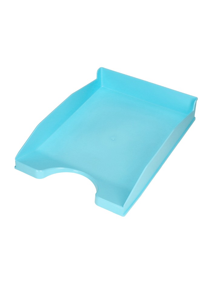 Bandeja sobremesa plastico q-connect celeste opaco 240x70x340 mm Bandeja sobremesa plastico q-connect celeste opaco 240x70x340 mm