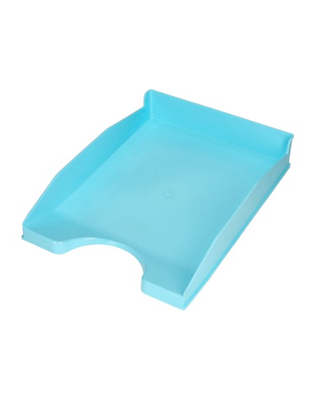 Bandeja sobremesa plastico q-connect celeste opaco 240x70x340 mm