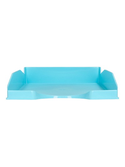 Bandeja sobremesa plastico q-connect celeste opaco 240x70x340 mm