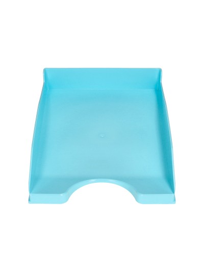 Bandeja sobremesa plastico q-connect celeste opaco 240x70x340 mm