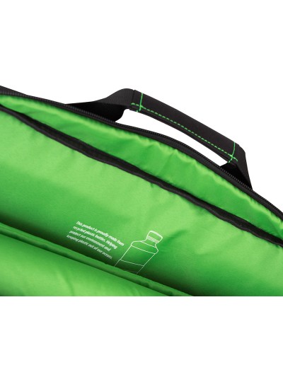 Maletin para portatil q-connect 15,6/' negro 1 asa 2 bolsillos exteriores polietileno reciclado