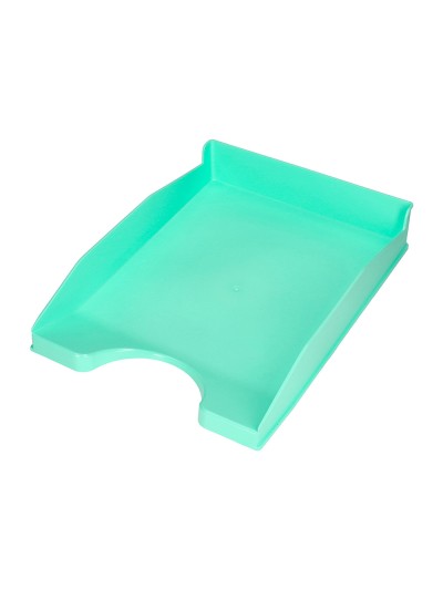 Bandeja sobremesa plastico q-connect verde menta opaco 240x70x340 mm
