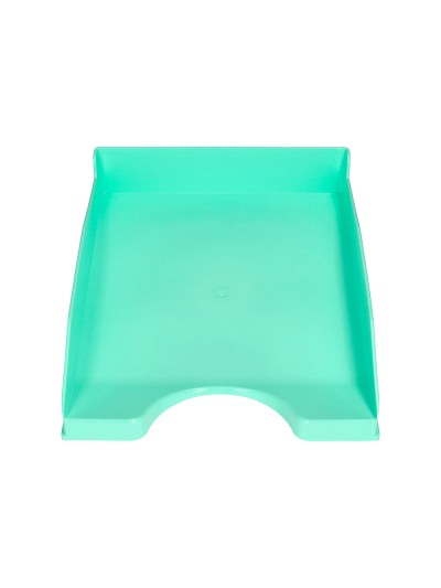 Bandeja sobremesa plastico q-connect verde menta opaco 240x70x340 mm