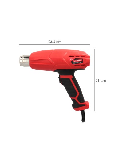 Pistola Aire Caliente 2000 Watt. 2 Potencias Con  Accesorios. Decapador, Pistola Decapar Aire Caliente