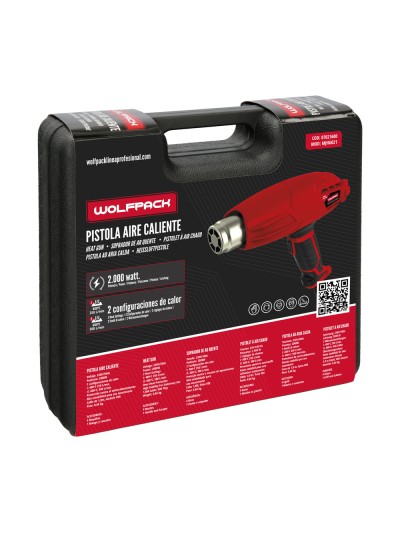 Pistola Aire Caliente 2000 Watt. 2 Potencias Con  Accesorios. Decapador, Pistola Decapar Aire Caliente