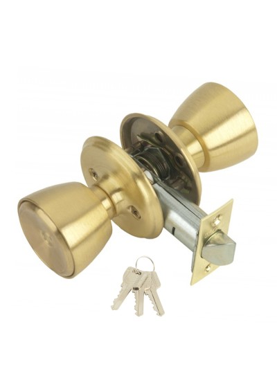 Pomo MCM 508 Con Llave Latonado Entrada 60 mm.