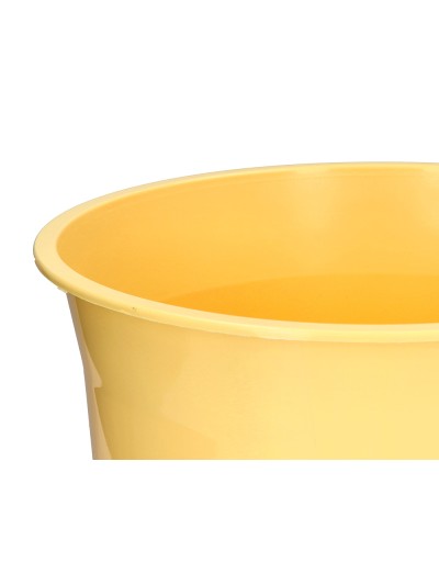 Papelera plastico q-connect amarillo pastel opaco 13 litros 275x285 mm