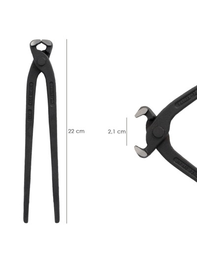 Tenazas Rusas Plus Cromo Vanadio DIN / ISO 9242    9" Tenazas Ferralla, Carpinteria, Construccion