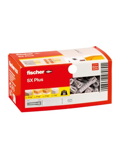 Taco Fischer SX Plus Ø 8 x 40 mm. (Caja de 100 piezas)