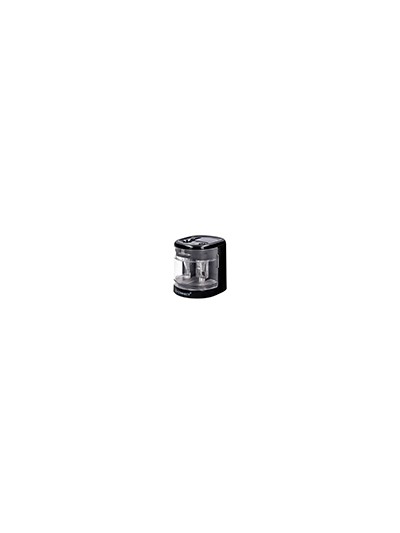 Sacapuntas q-connect kf14568 electrico de sobremesa cable usb/4 pilas aa afila cuchilla diametros de 6 a 12mm dos usos