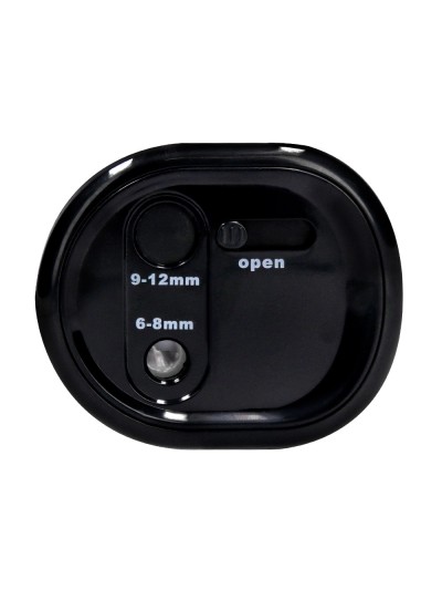 Sacapuntas q-connect kf14568 electrico de sobremesa cable usb/4 pilas aa afila cuchilla diametros de 6 a 12mm dos usos
